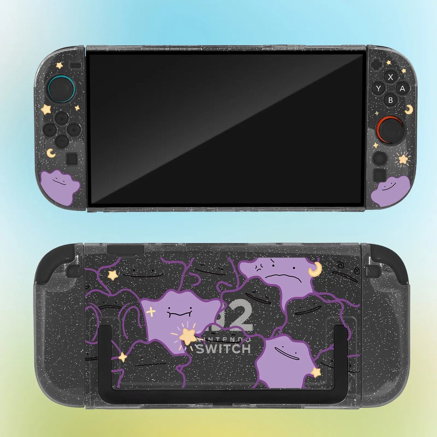 Pokémon Nintendo Switch 2 Protective Case – Split Ditto & Pikachu Anti-Scratch Cover for NS2 Console & Gaming Accessories