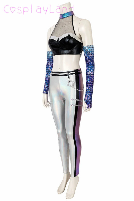 Déguisement de Cosplay Kai'Sa K/DA de League of Legends – Tenue de Performance Halloween