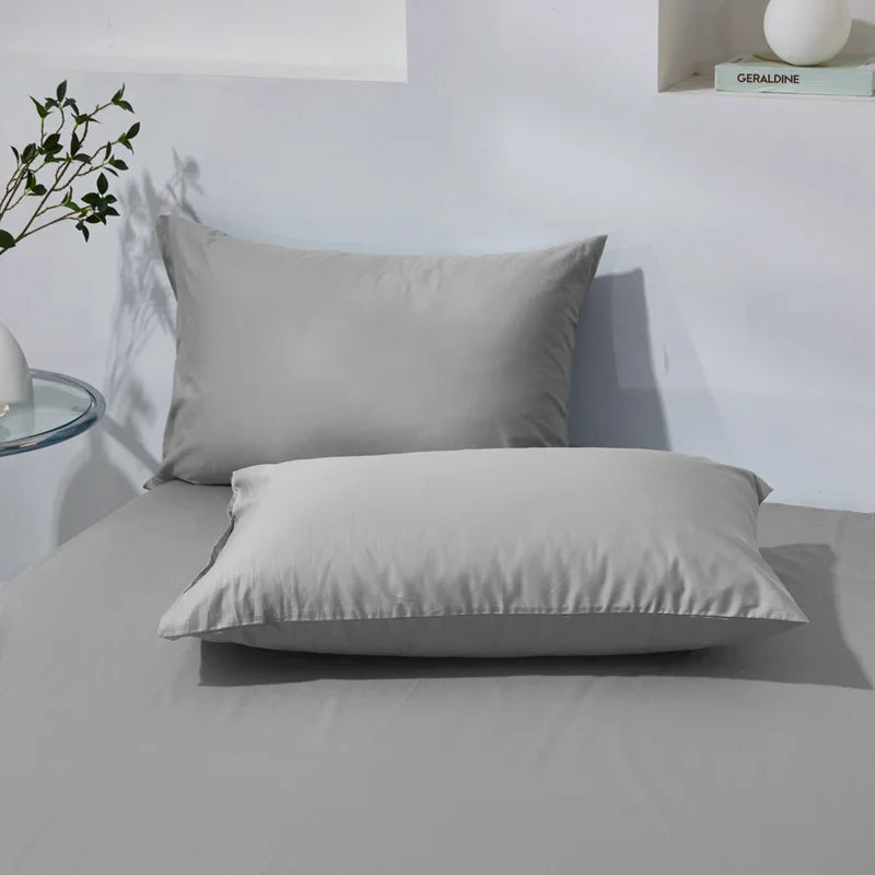 Funda de almohada de algodón premium – Funda de almohada de algodón peinado suave y transpirable para un sueño cómodo