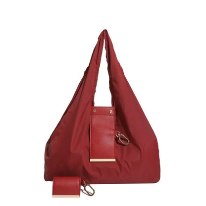 Reusable Mini Keychain Tote Bag – Lightweight Foldable Large-Capacity Shopping Bag, Expandable Eco-Friendly Reusable Carry Bag
