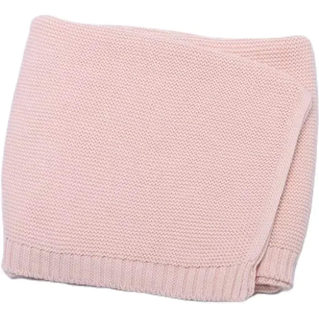 Personalized Baby Knitted Blanket – Custom Name Cotton Newborn Wrap for Winter Warmth & Comfort