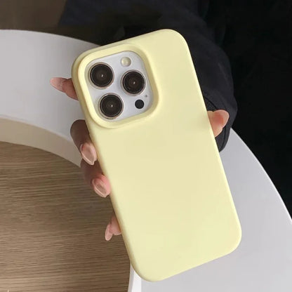 Coque en silicone pour iPhone Séries 11 à 17 – Housse de protection arrière toucher doux
