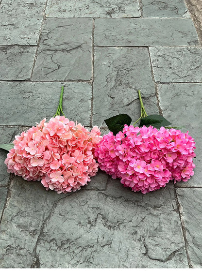 Bouquet d'Hortensias Artificiels à 5 Têtes – Fleurs Artificielles en Soie pour Décoration de Mariage, Arrangements de Fête, Décoration de Salon & Accessoires Floraux pour la Maison