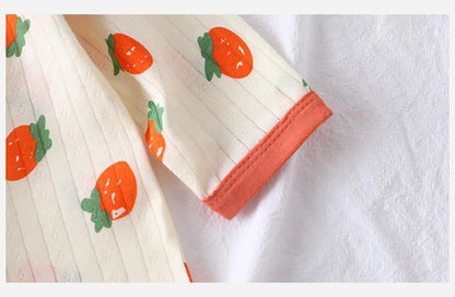 Conjunto de Pijama de Algodón para Niños – Pijama de Manga Larga y Pantalones para Verano en Casa y Habitaciones con Aire Acondicionado