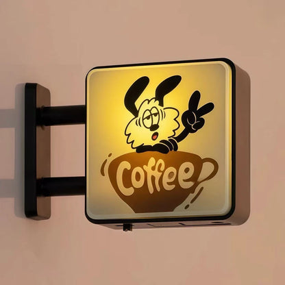 Mini boîte lumineuse LED magnétique pour réfrigérateur – Aimant style japonais pour café, souvenir, décoration magnétique pour la maison, cadeau