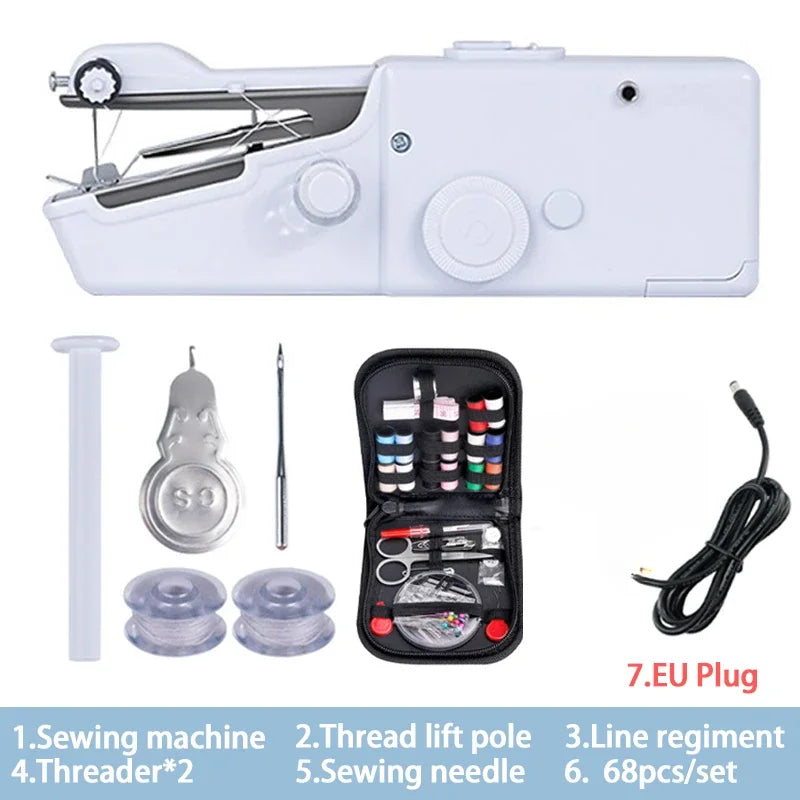 Mini Machine à Coudre Portable – Outil de Couture Rapide sans Fil pour Réparations de Vêtements et Projets de Bricolage