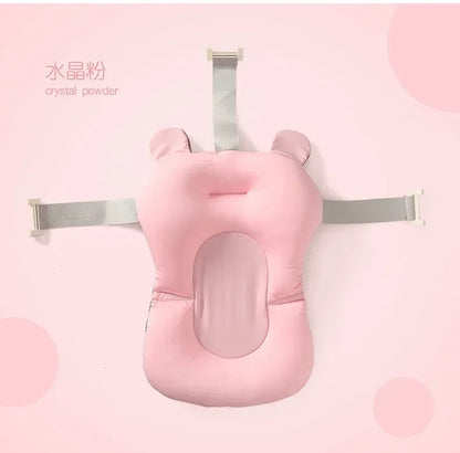 Portable Baby Bath Support Cushion – Adjustable Newborn Bathtub Pad & Foldable Infant Bath Seat