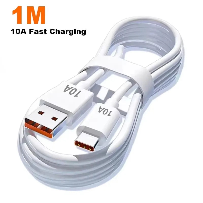 5-in-1 240W GaN Desktop Charger – 3PD + 2USB Fast Charging Adapter with 10A USB-C Cable for iPhone 17/16 Pro, Samsung & Laptops