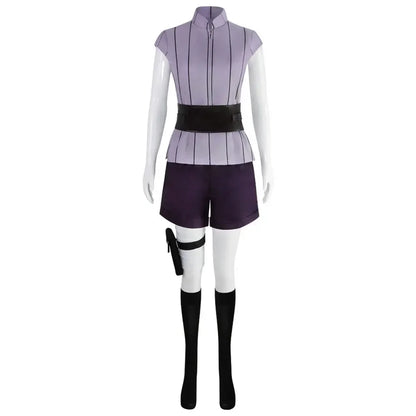 Hinata Hyuga Cosplay Costume – Anime Ninja Outfit (Halloween Party Performance Set)