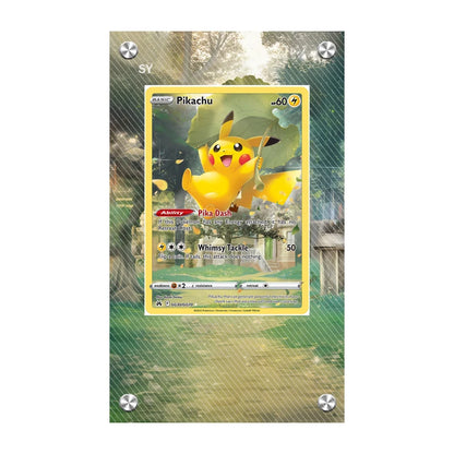Estuche de exhibición de cartas acrílico Pokémon – Reshiram, Mewtwo, Zekrom, Charizard y soporte protector de cartas de personajes