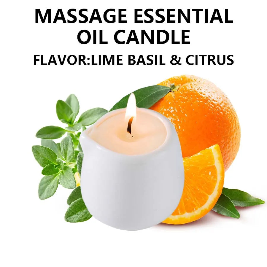 1PC Luxury Massage Oil Candle – Scented Aromatherapy Candle for Relaxation & Skin Moisturizing, Body Oil Candle for Spa & Self-Care