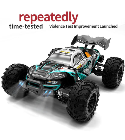 ZWN 1:16 4WD RC Monster Truck 50KM/H y 70KM/H Coche de Derrape de Alta Velocidad con Luces LED y Control Remoto 2.4GHz