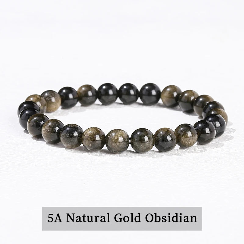 Bracelet en perles d'améthyste naturelle – Bracelet extensible en cristal véritable pour hommes et femmes, bijou de méditation yoga et accessoire de mode