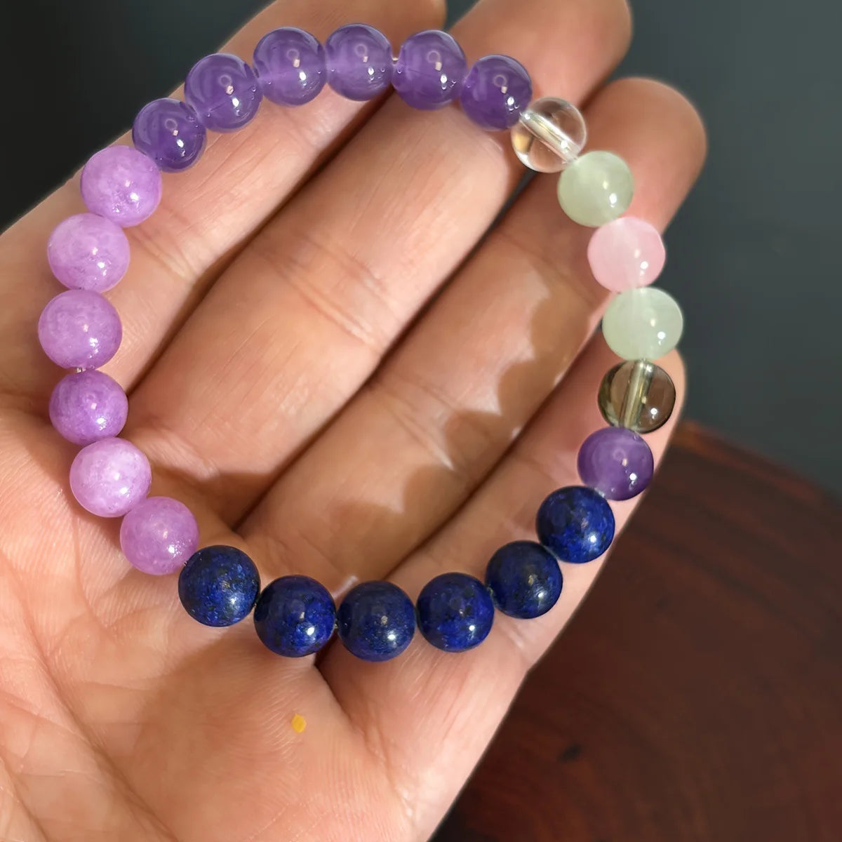 Pulsera de Cuentas de Piedra Natural – Pulsera de Cristal Simbólica para Mujeres y Hombres, Protección Espiritual, Amor Propio y Regalo de Joyería de Moda