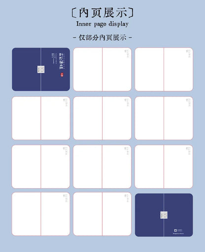 Carnet de poche Kawaii Chat de dessin animé – Mini carnet, agenda et journal de style japonais pour l'école et les voyages
