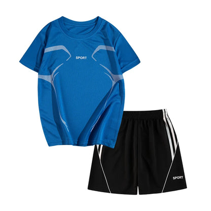 Maillot et short de football pour enfants Ensemble d'entraînement 2 pièces pour garçons