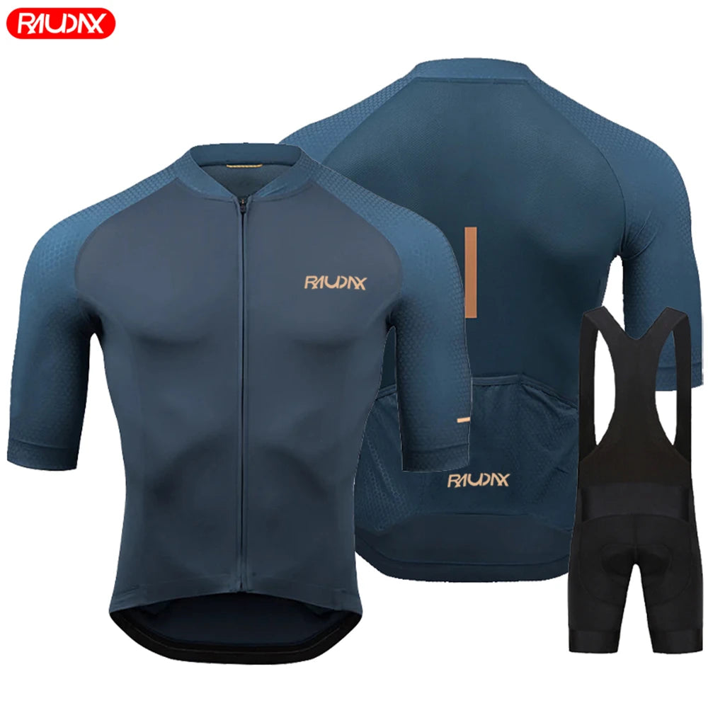 Men's Summer Cycling Jersey Set – Breathable Short Sleeve MTB Bicycle Clothing for Road & Mountain Bike Riding