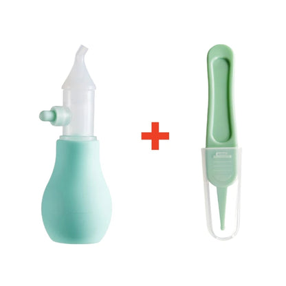 Aspirador Nasal de Silicona para Bebés – Limpiador Manual de Nariz para Lactantes y Niños Pequeños