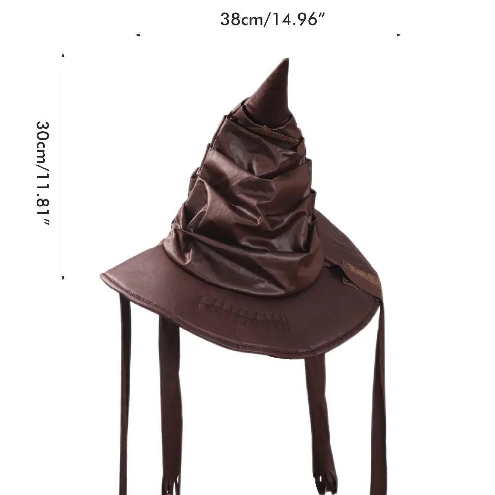 Halloween Wizard & Witch Hat Cosplay Costume – Party Supplies & Decorations for Halloween Dress-Up Events