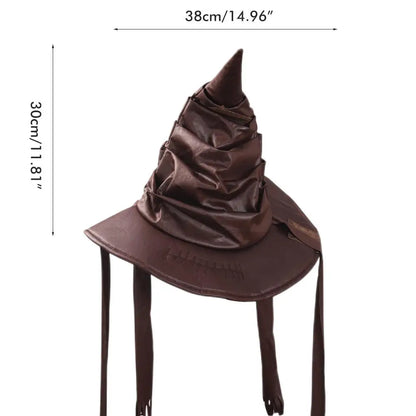 Halloween Wizard & Witch Hat Cosplay Costume – Party Supplies & Decorations for Halloween Dress-Up Events