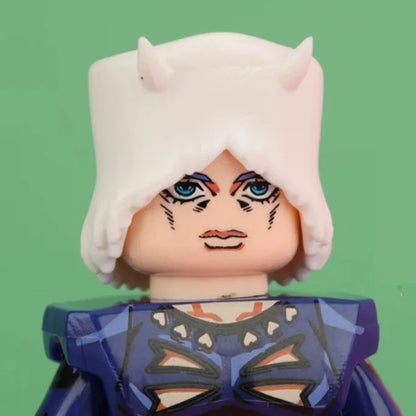 JoJo's Bizarre Adventure Building Blocks – JJBA Mini Action Figure Toy Set, DIY Construction Blocks & Collectible Display Figures