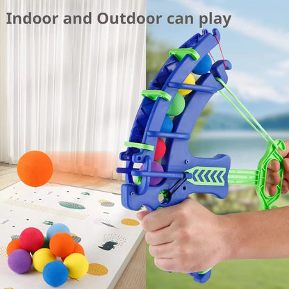 Slingshot Target Sticky Ball Bow Set – Montessori Educational Toy, Arrow Throwing Outdoor Sport & Fidget Game