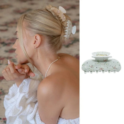 Pinzas para el pelo de cereza bonitas – Pinzas para el pelo de acetato con diamantes de imitación de frutas, flores y mariposas para mujeres y niñas | Accesorios para el pelo de moda Kawaii