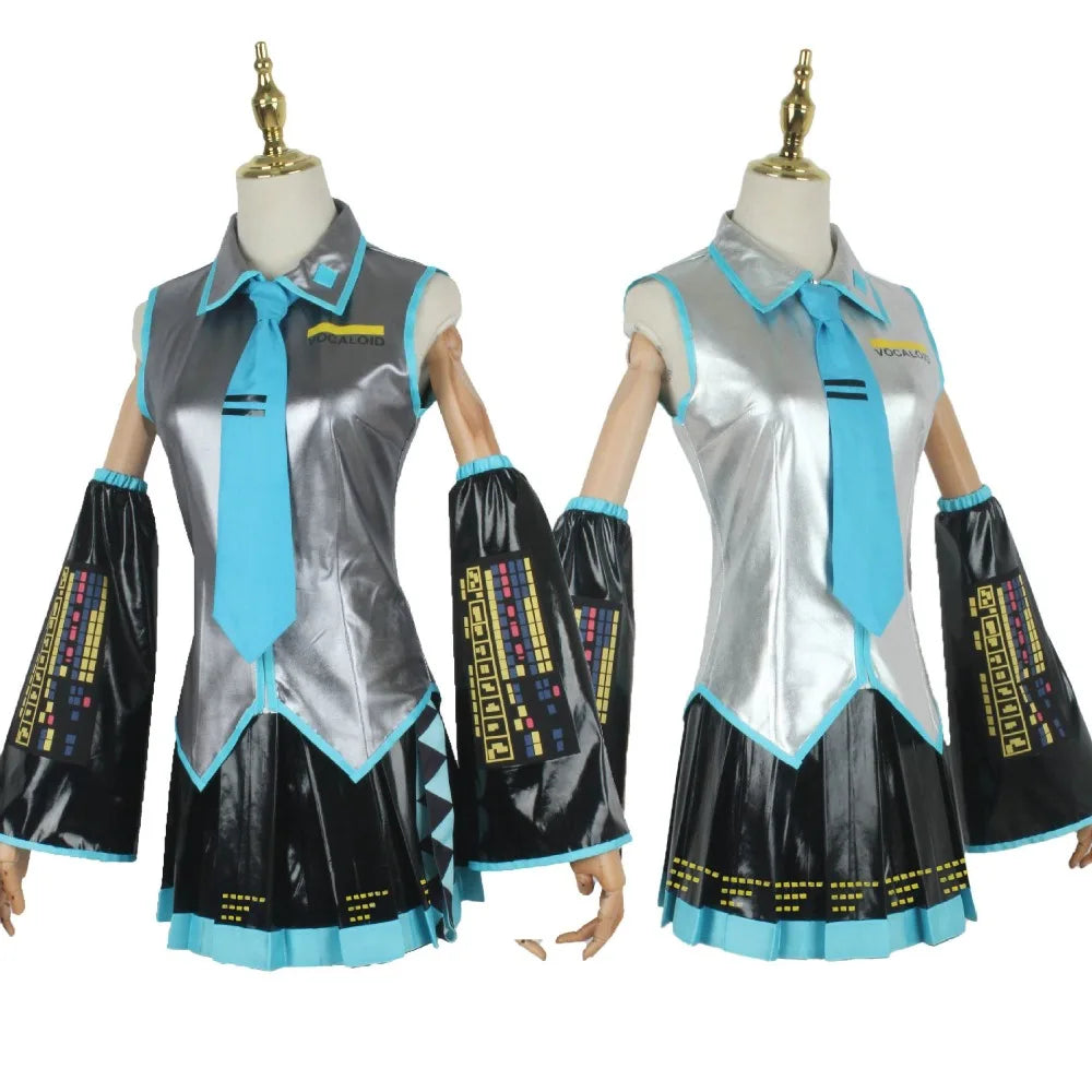 Vocaloid Virtual Singer Cosplay Costume – Full Set | Virtual Idol Anime Role Play Outfit for Adult Unisex (Halloween / Comic Con)