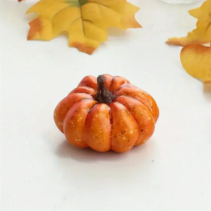 9PCS Mini Artificial Pumpkins – Fake Pumpkin Halloween Decorations for Home, Autumn Harvest, Thanksgiving Parties & Seasonal Decor