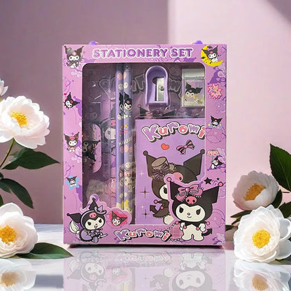 Sanrio Stationery Gift Box Set – 6-Piece Back to School Supplies Set for Students & Kids Reward Gift