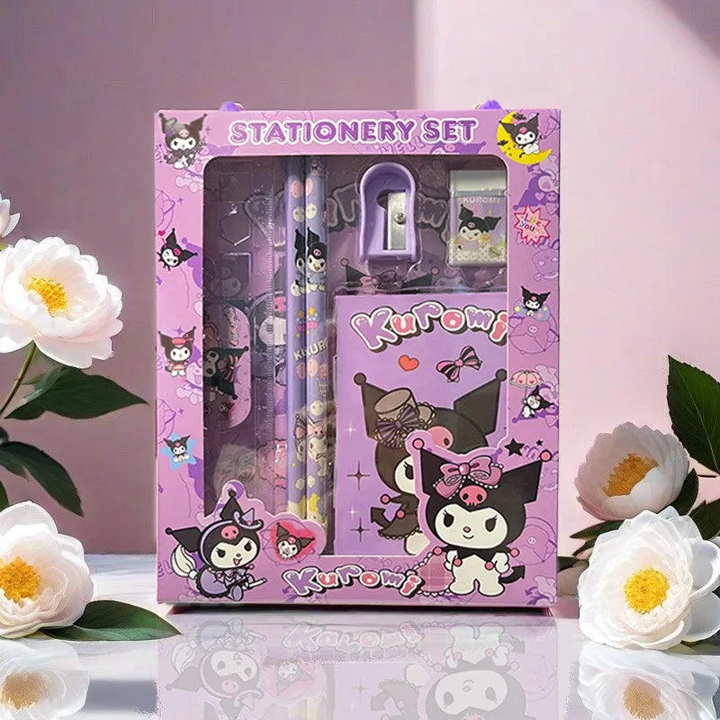 Sanrio Stationery Gift Box Set – 6-Piece Back to School Supplies Set for Students & Kids Reward Gift