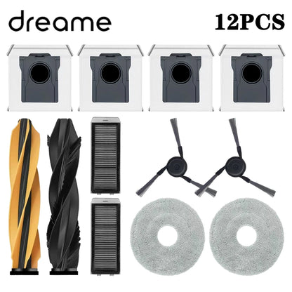 Kit de repuestos para Dreame X50 Ultra, X50 Master, L50 Pro Ultra, L40s Pro Ultra y MOVA V50 Ultra – Cepillo principal, filtro HEPA, paños de fregado y bolsas para polvo