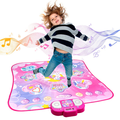 Kids Electronic Dance Mat – Double Player Music Dance Pad with 9 Levels Educational Toy