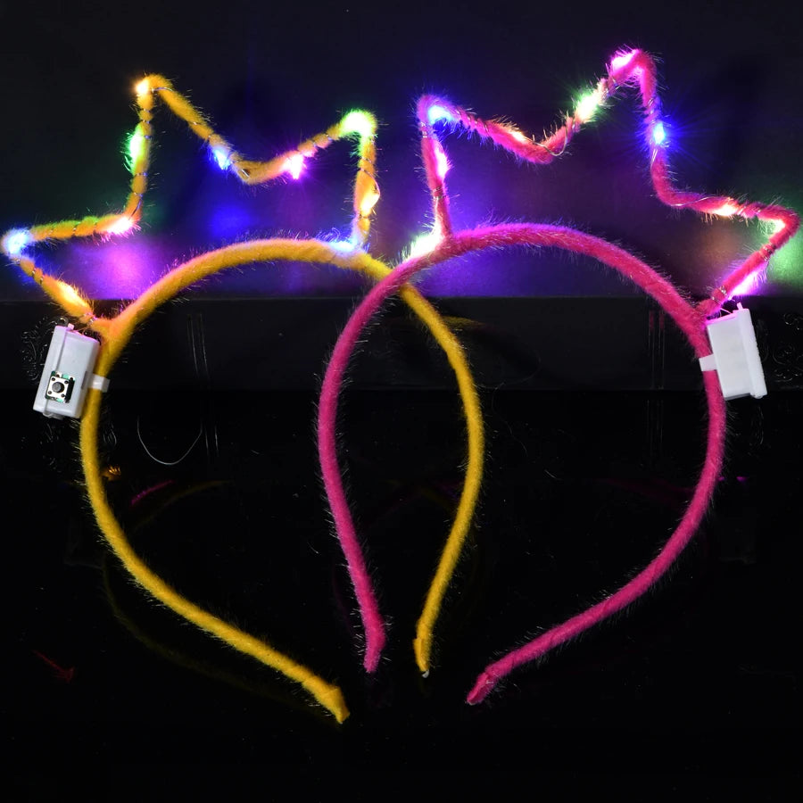 Serre-tête lumineux LED Oreilles de Chat & Lapin – Bandeau lumineux pour Anniversaires, Festivals & Mariages