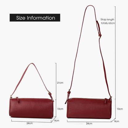 Donna-in Genuine Cowhide Leather Handbag – Women’s Full Grain Leather Top Handle Bag with Shoulder Strap, Luxury Soft Sheepskin Lining, Elegant Vintage Purse for Daily Use, Work & Fashion Styling