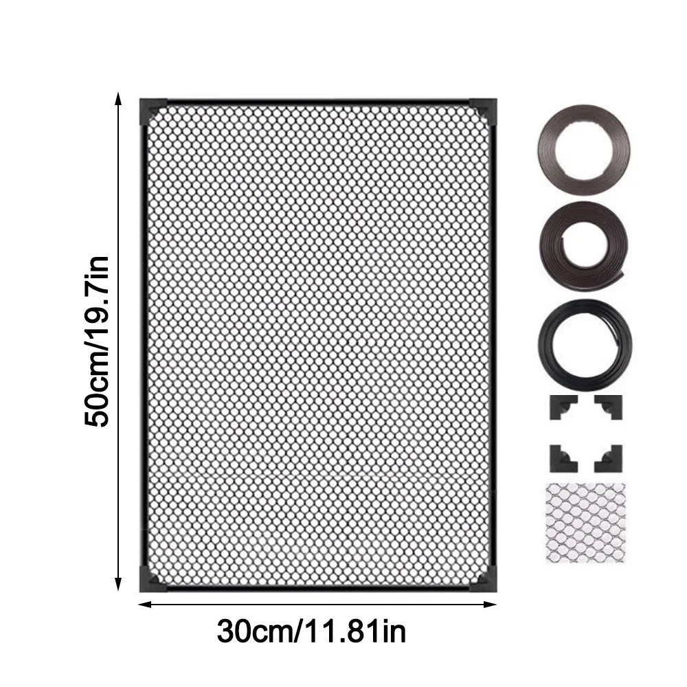 Magnetic Fish Tank Lid Cover – Sturdy DIY Mesh Aquarium Cover with Easy Installation for Fish & Turtle Tanks, Protective Net Lid