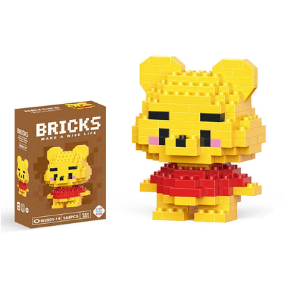 Disney Stitch & LinaBell Building Blocks Set – Cartoon Character Figures, DIY Assembly Bricks & Creative Construction Toy Gift for Kids