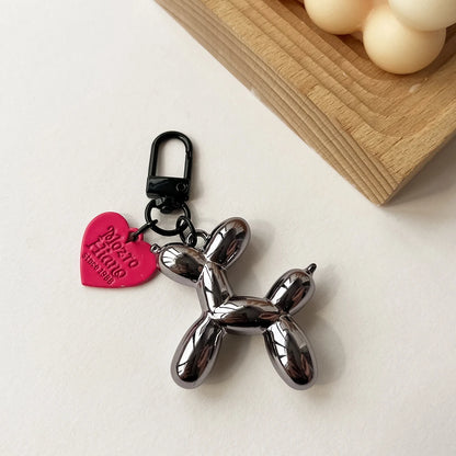 Cute Acrylic Balloon Dog Keychain – Cartoon Y2K Bag Pendant for Women & Couples, Car Key Chain, Jewelry Gift & Decorative Accessory