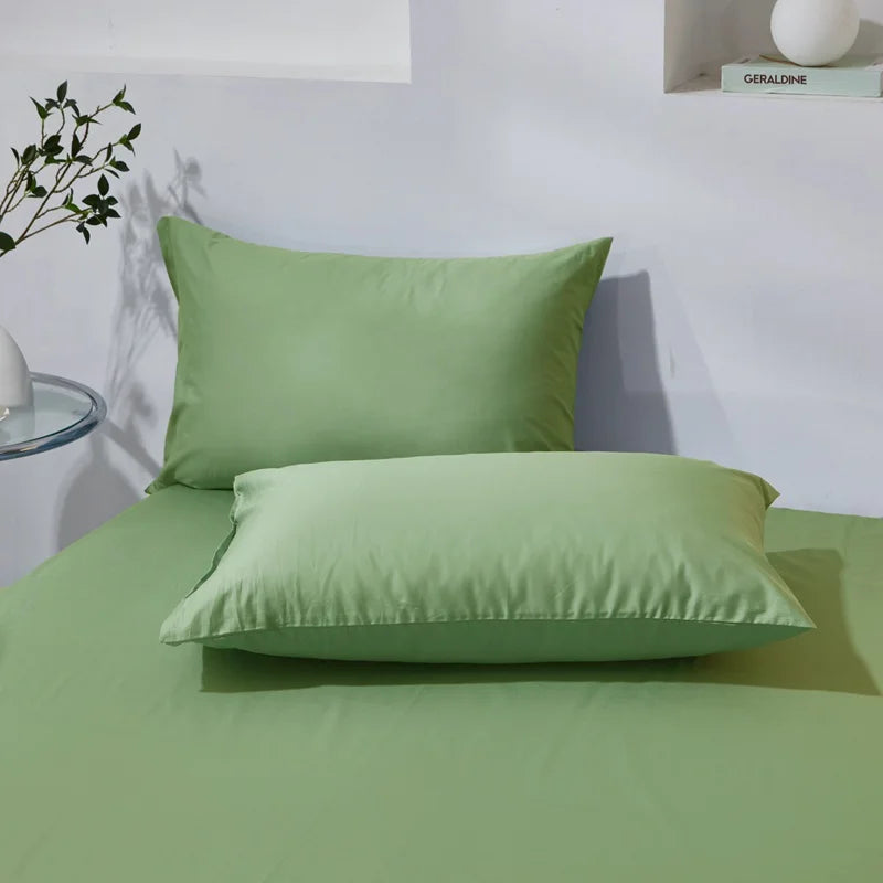 Funda de almohada de algodón premium – Funda de almohada de algodón peinado suave y transpirable para un sueño cómodo
