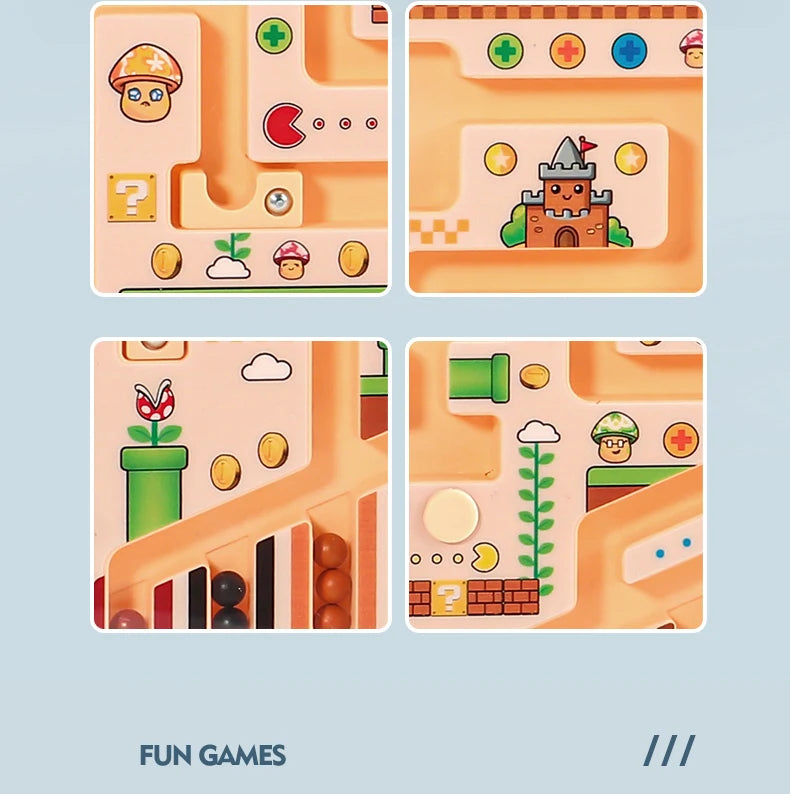 Labyrinthe Magnétique – Jeu Éducatif Avancé pour Enfants, Activité d'Apprentissage des Mathématiques et de Développement Cognitif, Entraînement de l'Intelligence Visuelle, Casse-tête Manuel