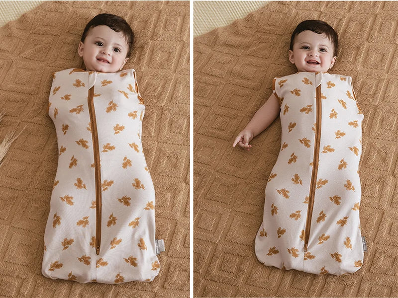Gigoteuse Bébé 100 % Coton – Doux Sac de Couchage sans Manches pour Nouveau-né avec Fermeture Éclair Bidirectionnelle pour l'Été et les Changements de Couches Faciles