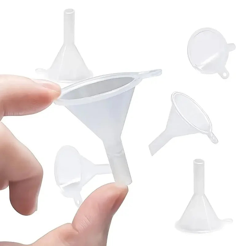 Lot de Mini Entonnoirs 5/10/20/30 pièces – Petits Entonnoirs de Transfert en Plastique pour Parfum, Huiles Essentielles, Épices, Poudre, Art du Sable, Bouteilles de Laboratoire & Projets de Bricolage