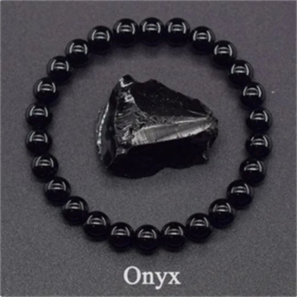 Bracelet en perles de cristal d'améthyste naturelle – Bracelet en pierres véritables pour femmes, bijoux énergétiques Reiki et accessoire de mode