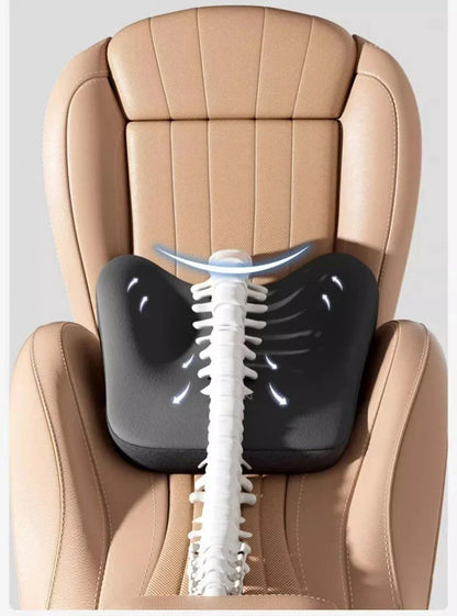 Ensemble coussin appui-tête et support lombaire en mousse à mémoire de forme pour voiture – Oreiller universel cou et dos pour un confort de conduite