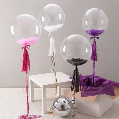 Globos de burbuja transparentes - Globos Bobo grandes transparentes para bodas, cumpleaños y decoraciones de fiesta