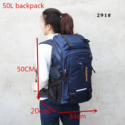 50L/80L Outdoor Hiking Backpack – Large-Capacity Travel Rucksack for Men & Women, Camping, Climbing, Trekking & Sports Adventure Bag