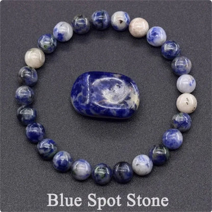 Bracelet en perles de cristal d'améthyste naturelle – Bracelet en pierres véritables pour femmes, bijoux énergétiques Reiki et accessoire de mode