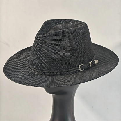 Unisex Panama Straw Hat – British Style Foldable Sun Hat for Men & Women, Beach Hat with Sun Protection for Summer