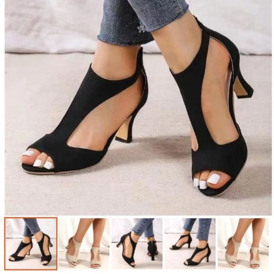 Chanclas de plataforma de cuña para mujer - Sandalias de tacón alto de moda, pantuflas casuales de verano para exteriores