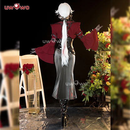 UWOWO Genshin Impact Arlecchino “The Knave” Cosplay Costume – Music Concert / Halloween Outfit